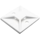 Hellermanntyton - Embase adhésive carrée 38x38mm en PA66 blanc - MB5A