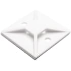 Hellermanntyton - Embase adhésive carrée 38x38mm en PA66 blanc - MB5A
