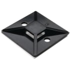 Hellermanntyton - Embase adhésive carrée 38x38mm en PA66 noir - MB5A