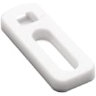 Hellermanntyton - Embase plate à visser pour trou Ø 5 mm en PA66 blanc - CTAP1