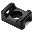 Hellermanntyton - Embase à visser 21.8x15.5mm avec trou central Ø 4.6 mm en PA66 noir - CTM2