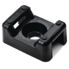 Hellermanntyton - Embase à visser 21.8x15.5mm avec trou central Ø 4.6 mm en PA66 noir - CTM2