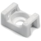 Hellermanntyton - Embase à visser 21.8x15.5mm avec trou central Ø 5.1 mm en PA66 blanc - CTM3