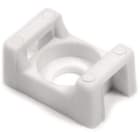 Hellermanntyton - Embase à visser 21.8x15.5mm avec trou central Ø 5.1 mm en PA66 blanc - CTM3