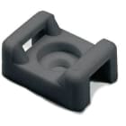 Hellermanntyton - Embase à visser 21.9x15.6mm avec trou central Ø 6.6 mm en PA66 noir - CTM4
