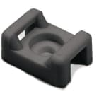 Hellermanntyton - Embase à visser 21.9x15.6mm avec trou central Ø 6.6 mm en PA66 noir - CTM4