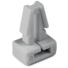Hellermanntyton - Pion à pied ancre Ø 6.35 mm pour collier de largeur 5 mm en PA66 blanc - TM1SF
