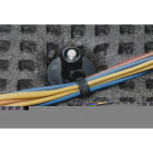 Hellermanntyton - Lanière de fixation 166x4.6mm pour goujon Ø 5 mm en PA66HS noir - T50SOSSBH5E