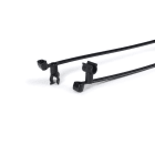 Hellermanntyton - Lanière de fixation 155x4.7mm avec clip Ø 5 mm en PA66HS noir - T50SVC5
