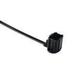 Hellermanntyton - Lanière de fixation 160x4.7 mm pour goujon Ø 6 mm en PA66HS noir - T50SOSSB6-HE