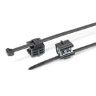 Hellermanntyton - Lanière de fixation pour bord de tôle 200 x 4.6 mm en PA66HS noir - T50ROSEC24