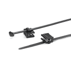 Hellermanntyton - Lanière de fixation pour bord de tôle 200 x 4.6 mm en PA66HS noir - T50ROSEC21