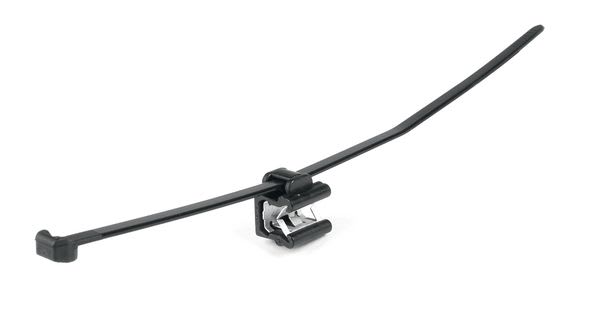 Hellermanntyton - Lanière de fixation pour bord de tôle 200 x 4.6 mm en PA66HS noir - T50ROSEC22