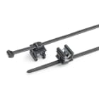Hellermanntyton - Lanière de fixation pour bord de tôle 200 x 4.6 mm en PA66HS noir - T50ROSEC20