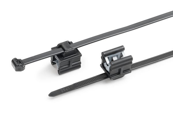 Hellermanntyton - Lanière de fixation pour bord de tôle 200 x 4.6mm en PA66HIRHS noir - T50ROSEC19