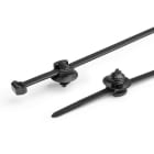 Hellermanntyton - Lanière avec pied sapin 200x4.6mm Øtrou 6.4-7.1 mm en PA66HIRHS noir-T50ROSFT6SD