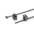 Hellermanntyton - Lanière de fixation pour bord de tôle 200 x 4.6 mm en PA66HS noir -T50ROSEC10