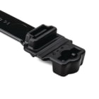 Hellermanntyton - Lanière de fixation 323x12.7mm pour goujon Ø 6.35 mm en PA66HIRHSW noir - WSI250