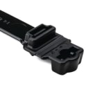Hellermanntyton - Lanière de fixation 389x12.7mm pour goujon Ø 6.35 mm en PA66HIRHSW noir - WSR250