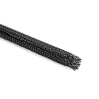Hellermanntyton - Gaine tressée Surexpansée en PET noire diamètre 30 mm