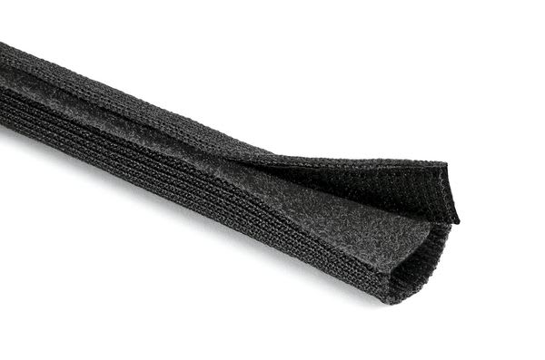 Hellermanntyton - Gaine tissée textile à fermeture auto-agrippante HELAHOOK noire diamètre 30