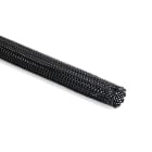 Hellermanntyton - Gaine tressée Polyamide 6.6 HEGPA66 noire diamètre 35 mm, rouleau de 50m