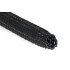 Hellermanntyton - Gaine tressée antibruit noire HEGSAS40BK diamètre 40 mm, rouleau de 25m