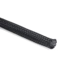 Hellermanntyton - Gaine tressée noire sur-expansée diamètre 25 mm en boîte de 10m