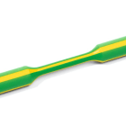 Hellermanntyton - Gaine thermorétractable, rétreint 2:1, HFT-A Jaune/Vert 6.4/3.2 mm, rouleau 75m