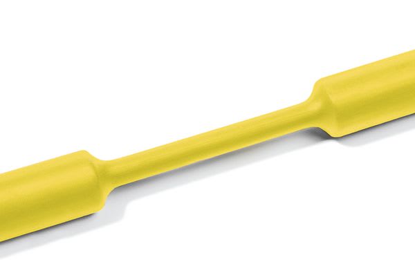 Hellermanntyton - Gaine thermorétractable paroi fine TF31, jaune, 24/8mm, 3/1, rouleau 30m
