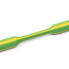Hellermanntyton - Gaine thermorétractable TF21 jaune/vert 12.7/6.4, rétreint 2/1, rouleau 50m