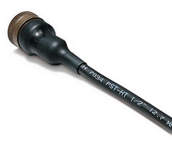 Hellermanntyton - Gaine thermo à paroi fine élastomère, PST-HT-6.4/3.2, noir, rouleau 300m