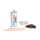 Hellermanntyton - Kit adhésif epoxy avec cartouche avec coupelles/spatules/papiers abrasifs