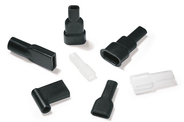 Hellermanntyton - Passe-fils d'extrémité, PVC, Noir, HV4820