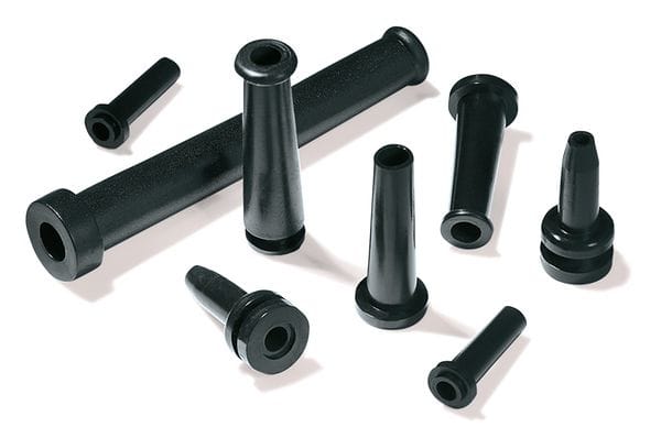 Hellermanntyton - Passe-Fils Anti-Pliure PVC-FR, retardateur de flamme, Noir, HV2209