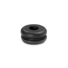 Hellermanntyton - Passe-Fils pour Panneaux PVC-FR, retardateur de flamme, Noir, HV1209
