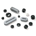 Hellermanntyton - Passe-Fils pour Panneaux PVC-FR, retardateur de flamme, Noir, HV1301