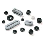 Hellermanntyton - Passe-Fils pour Panneaux PVC-FR, retardateur de flamme, Noir, HV1502