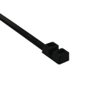 Hellermanntyton - Lanière double-tête 380x7.6mm en PA66 noir - T120RDH