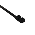Hellermanntyton - Lanière double-tête 380x7.6mm en PA66 noir - T120RDH