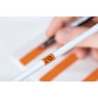 Hellermanntyton - Carnet d'étiquettes à recouvrement, marquage manuel, orange, taille 9,1 à 18,2mm