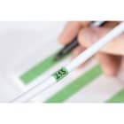 Hellermanntyton - Carnet d'étiquettes à recouvrement, marquage manuel, vert, taille 9,1 à 18,2 mm