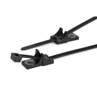 Hellermanntyton - Lanière 390x7.6mm avec embase à visser M6 en PA66HIRHS noir - T120RHDM6