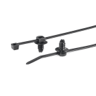 Hellermanntyton - Lanière avec pied sapin 200x4.6mm Øtrou 6.5 à 7mm en PA66HS noir - T50FT7