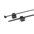 Hellermanntyton - Lanière de fixation pour bord de tôle 160 x 4.6 mm en PA66HS noir - T50SOSEC4B