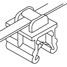 Hellermanntyton - Lanière de fixation pour bord de tôle 150 x 4.6 mm en PA66HIRHS noir -T50SOSEC20