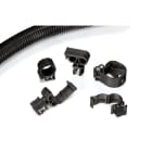 Hellermanntyton - Clip pour bord de tôle pour 2 câbles Ø 8.0mm en PA66HIR noir - EC41