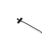 Hellermanntyton - Collier de serrage avec plaque d'identification 25x8, noir, longueur 100 mm