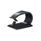 Hellermanntyton - Clip adhésif en forme de demi-lune 33x27mm pour câble Ø20mm PA66HIRHS noir -RB20