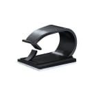 Hellermanntyton - Clip adhésif en forme de demi-lune 33x27mm pour câble Ø20mm PA66HIRHS noir -RB20